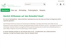 Tablet Screenshot of biolandhof-knauf.de